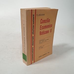 Bild des Verkufers fr Concilio Ecumenico, Vaticano II. Costituzioni, Decreti, Dichiarazioni. III Edizione. Ed. a cura di N. Bussi. zum Verkauf von Antiquariat Bookfarm