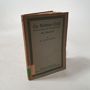 Seller image for Dr. Andreas Schill, Konviktsdirektor und Universittsprofessor. for sale by Antiquariat Bookfarm