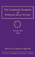 Immagine del venditore per Cambridge Yearbook of European Legal Studies Volume 2, 1999 venduto da moluna