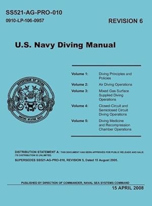 Seller image for U.S. Navy Diving Manual (Revision 6, April 2008) for sale by moluna