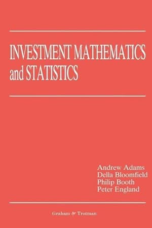 Seller image for Investment Mathematics and Statistics for sale by moluna