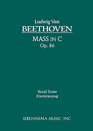 Seller image for Mass in C, Op. 86 - Vocal Score for sale by moluna