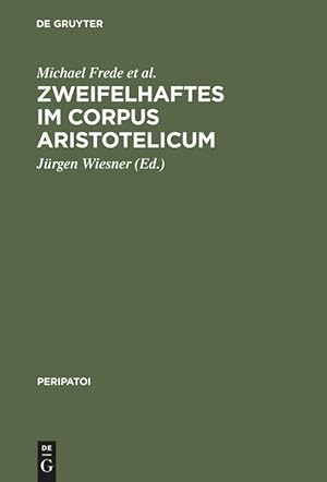 Seller image for Zweifelhaftes im Corpus Aristotelicum for sale by moluna