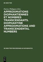 Seller image for Approximations Diophantiennes et Nombres Transcendants. Diophantine Approximations and Transcendental Numbers for sale by moluna