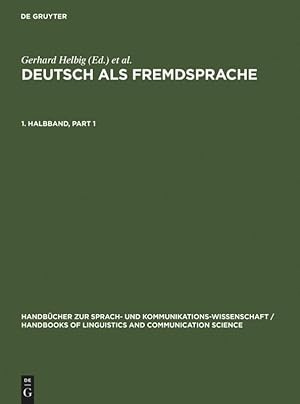 Bild des Verkufers fr Helbig, Gerhard Helbig, Gerhard Goetze, Lutz Goetze, Lutz Henrici, Gert Henrici, Gert Krumm, Hans-Jrgen Krumm, Hans-Jrgen: Deutsch als Fremdsprache. 1. Halbband zum Verkauf von moluna