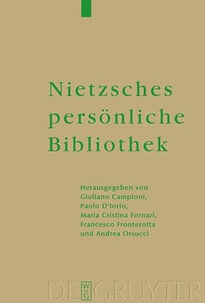 Seller image for Nietzsches persoenliche Bibliothek for sale by moluna