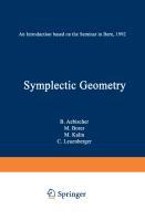 Seller image for Symplectic Geometry for sale by moluna
