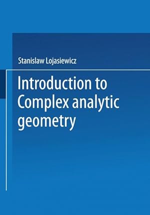 Bild des Verkufers fr Introduction to Complex Analytic Geometry zum Verkauf von moluna