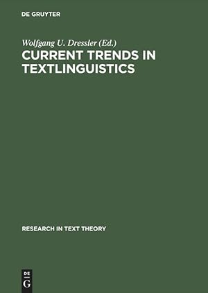 Image du vendeur pour Current Trends in Textlinguistics mis en vente par moluna