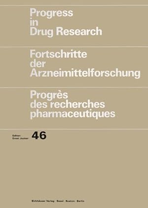 Image du vendeur pour Progress in Drug Research/Fortschritte der Arzneimittelforschung/Progrs des recherches pharmaceutiques mis en vente par moluna