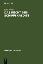 Seller image for Das Recht des Schiffskredits for sale by moluna