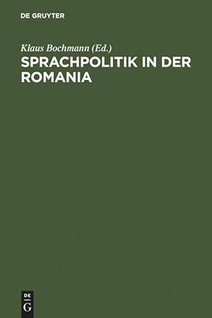 Imagen del vendedor de Sprachpolitik in der Romania a la venta por moluna