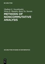 Bild des Verkufers fr Methods of Noncommutative Analysis zum Verkauf von moluna