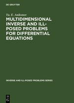 Seller image for Multidimensional Inverse and Ill-Posed Problems for Differential Equations for sale by moluna