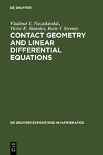 Bild des Verkufers fr Contact Geometry and Linear Differential Equations zum Verkauf von moluna