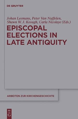 Bild des Verkufers fr Episcopal Elections in Late Antiquity zum Verkauf von moluna