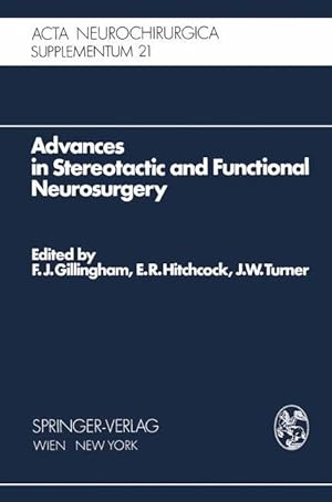 Bild des Verkufers fr Advances in Stereotactic and Functional Neurosurgery zum Verkauf von moluna