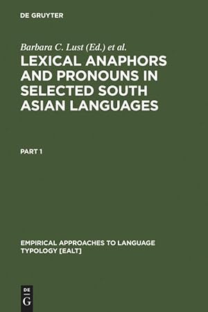 Image du vendeur pour Lexical Anaphors and Pronouns in Selected South Asian Languages: mis en vente par moluna