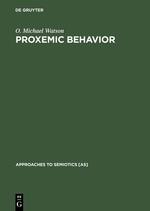 Seller image for Proxemic Behavior for sale by moluna