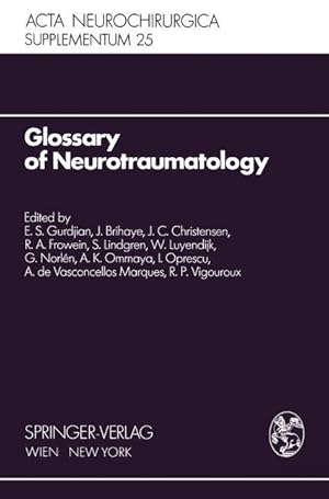 Seller image for Glossary of Neurotraumatology for sale by moluna
