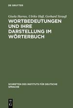 Seller image for Wortbedeutungen und ihre Darstellung im Woerterbuch for sale by moluna