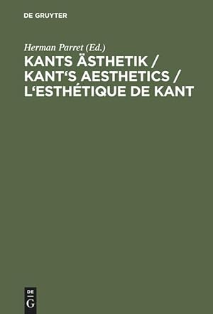 Immagine del venditore per Kants sthetik / Kant s Aesthetics / L esthtique de Kant venduto da moluna