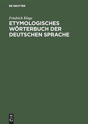 Seller image for Etymologisches Woerterbuch der deutschen Sprache for sale by moluna