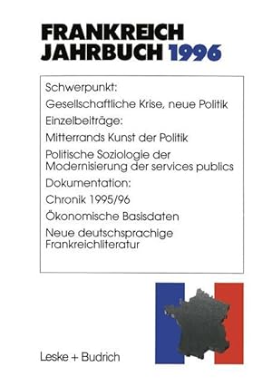 Bild des Verkufers fr Frankreich-Jahrbuch 1996 zum Verkauf von moluna