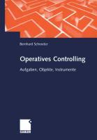 Seller image for Operatives und wertmaessiges Controlling im Industrieunternehmen for sale by moluna