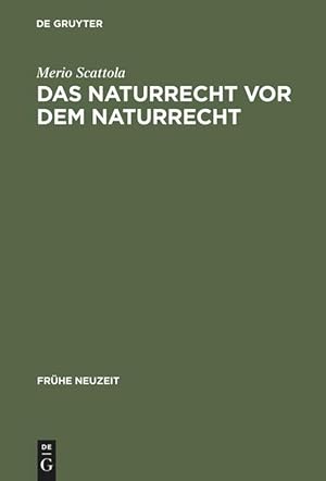 Imagen del vendedor de Das Naturrecht vor dem Naturrecht a la venta por moluna
