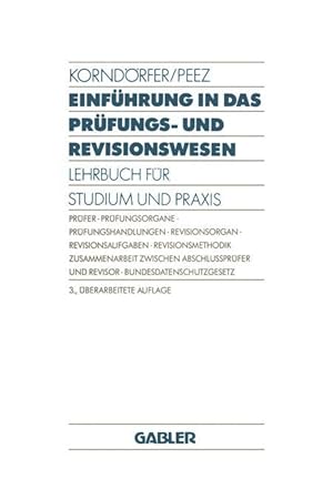 Seller image for Einfhrung in das Prfungs- und Revisionswesen for sale by moluna