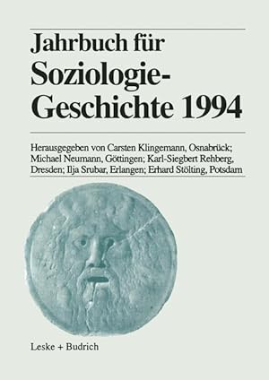 Bild des Verkufers fr Jahrbuch fr Soziologiegeschichte 1994 zum Verkauf von moluna