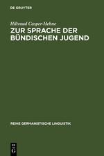 Seller image for Zur Sprache der bndischen Jugend for sale by moluna