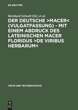 Immagine del venditore per Der deutsche >MacerDe viribus herbarum< venduto da moluna