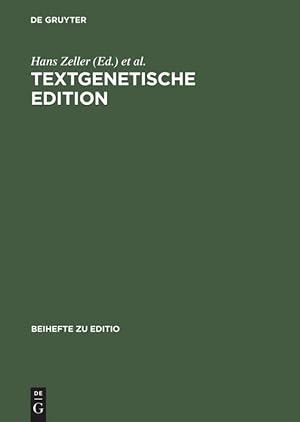 Seller image for Textgenetische Edition for sale by moluna