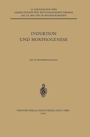 Seller image for Induktion und Morphogenese for sale by moluna