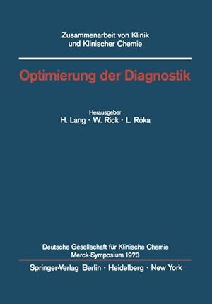 Seller image for Optimierung der Diagnostik for sale by moluna