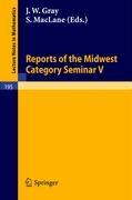 Seller image for Reports of the Midwest Category Seminar V for sale by moluna