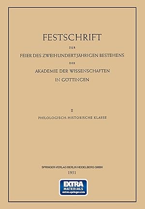 Seller image for Festschrift zur Feier des Zweihundertjaehrigen Bestehens der Akademie der Wissenschaften in Goettingen for sale by moluna