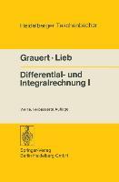 Bild des Verkufers fr Differential- und Integralrechnung I zum Verkauf von moluna