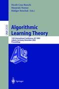 Image du vendeur pour Algorithmic Learning Theory mis en vente par moluna