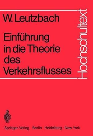 Bild des Verkufers fr Einfhrung in die Theorie des Verkehrsflusses zum Verkauf von moluna