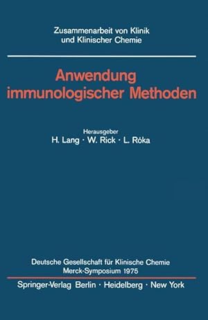 Seller image for Anwendung immunologischer Methoden for sale by moluna