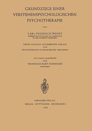 Seller image for Grundzge Einer Verstehenspsychologischen Psychotherapie for sale by moluna