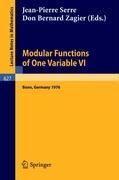 Bild des Verkufers fr Modular Functions of One Variable VI zum Verkauf von moluna