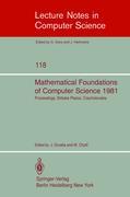 Bild des Verkufers fr Mathematical Foundations of Computer Science 1981 zum Verkauf von moluna