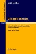 Seller image for Decidable Theories for sale by moluna