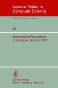 Bild des Verkufers fr Mathematical Foundations of Computer Science 1977 zum Verkauf von moluna