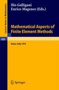 Bild des Verkufers fr Mathematical Aspects of Finite Element Methods zum Verkauf von moluna