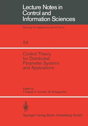 Image du vendeur pour Control Theory for Distributed Parameter Systems and Applications mis en vente par moluna